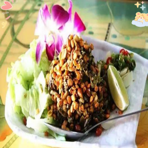 缅甸风味茶叶老派豆